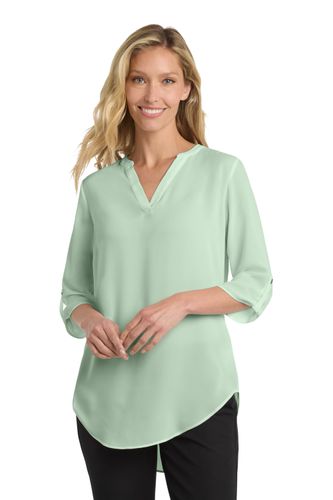 Port Authority Women's 3/4-Sleeve Tunic Blouse image thumbnail