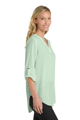 Port Authority Women's 3/4-Sleeve Tunic Blouse image thumbnail