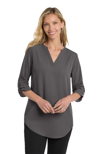Port Authority Women's 3/4-Sleeve Tunic Blouse image thumbnail