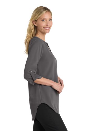 Port Authority Women's 3/4-Sleeve Tunic Blouse image thumbnail