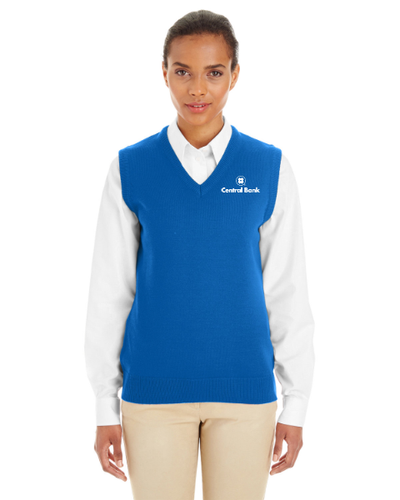Harriton Ladies' Pilbloc™ V-Neck Sweater Vest image thumbnail