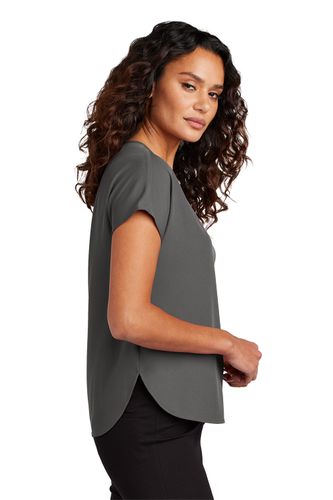 Mercer+Mettle Women's Stretch Crepe Crew image thumbnail