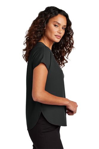 Mercer+Mettle Women's Stretch Crepe Crew image thumbnail