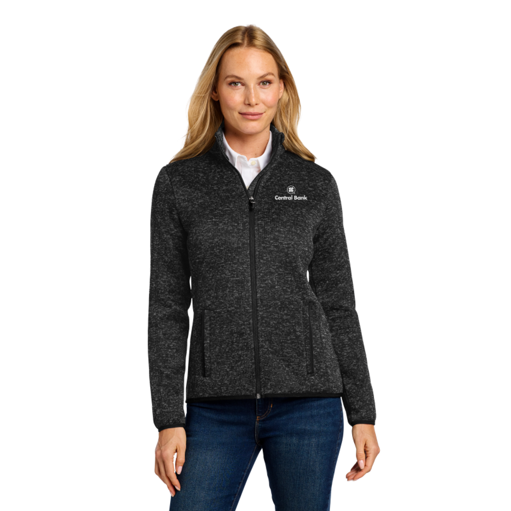 Port Authority® Women's Sweater Fleece Jacket primary image
