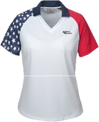 Image of Ladies Patriotic Polo Shirt