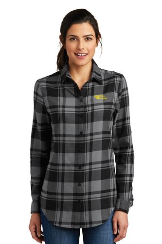 Port Authority Ladies Plaid Flannel Tunic image thumbnail