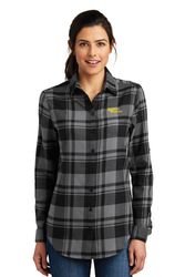 Image of Port Authority Ladies Plaid Flannel Tunic