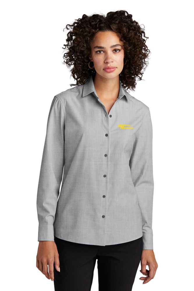 Ladies Long Sleeve Stretch Woven Shirt primary image