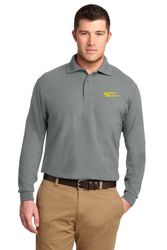 Image of Port Authority Silk Touch Long Sleeve Tall Polo Shirt