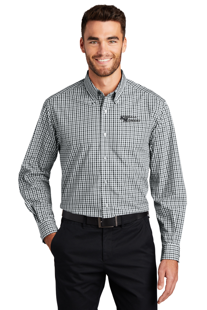 Port Authority Long Sleeve Gingham Easy Care Shirt primary image