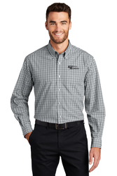 Image of Port Authority Long Sleeve Gingham Easy Care Shirt
