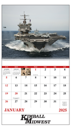 Image of American Armed Forces Spiral Wall Calendar: 2025