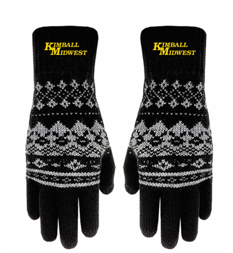 Winter Knit Text Gloves primary image Winter Knit Text Gloves primary image