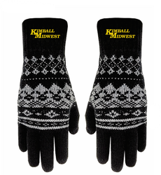 Image of Winter Knit Text Gloves