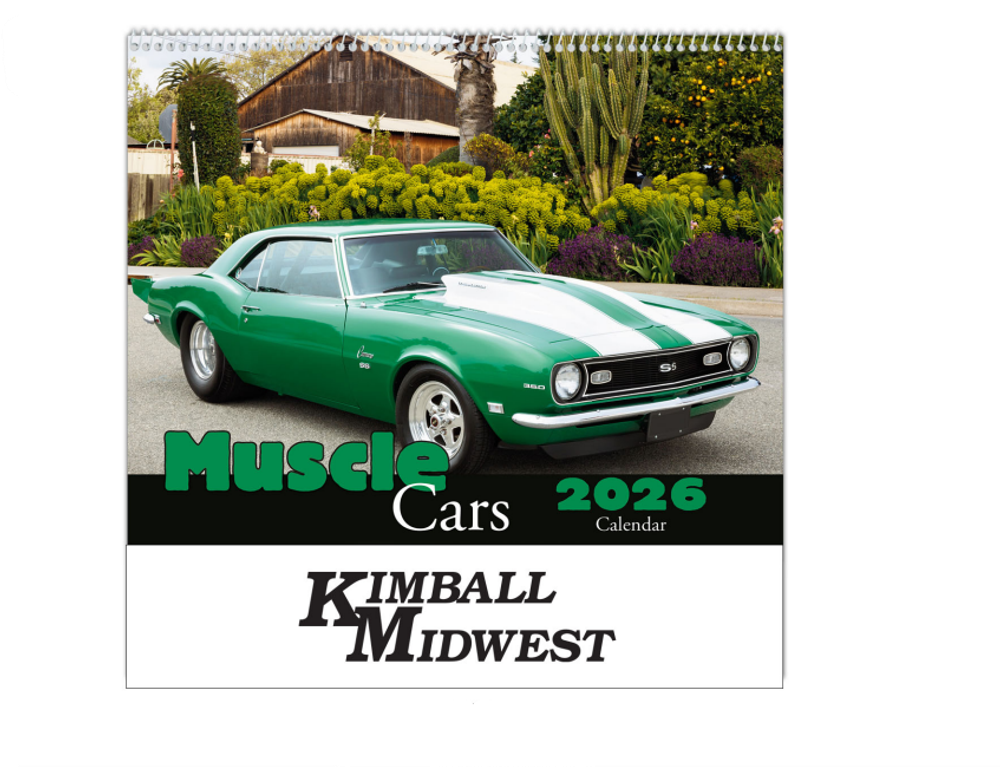 2026 Muscle Cars Wall Calendar primary image