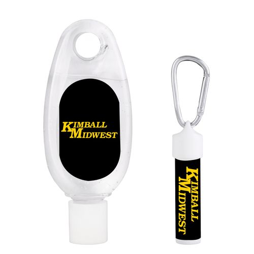 Sanitizer & Lip Moisturizer Carabiner Kit image thumbnail