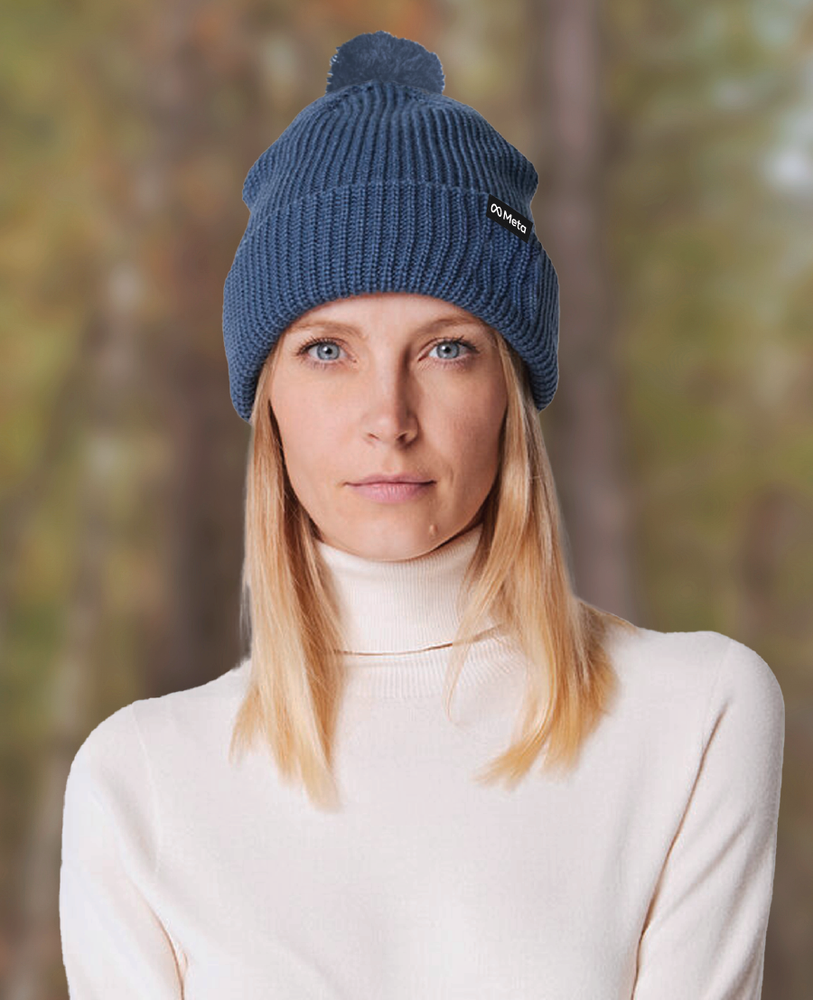Image of Blue North Face Beanie