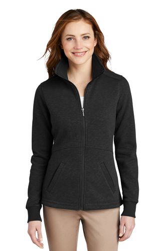 Port Authority® Ladies Slub Fleece Full-Zip Jacket image thumbnail