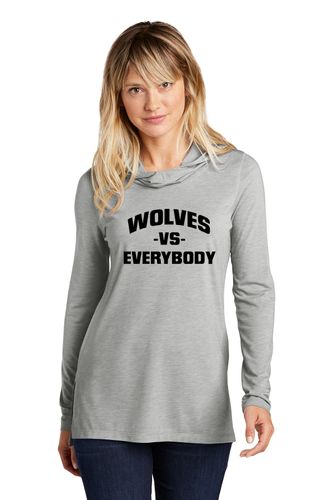 Sport-Tek ® Ladies PosiCharge ® Tri-Blend Wicking Long Sleeve Hoodie image thumbnail