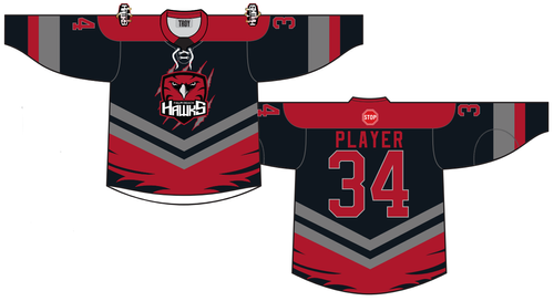 HAWKS SUBLIMATED BLACK JERSEY image thumbnail