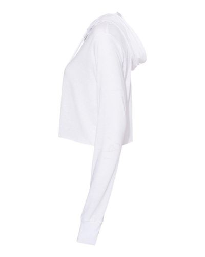 Women’s Triblend Crop Long Sleeve Hoodie - 8512 image thumbnail