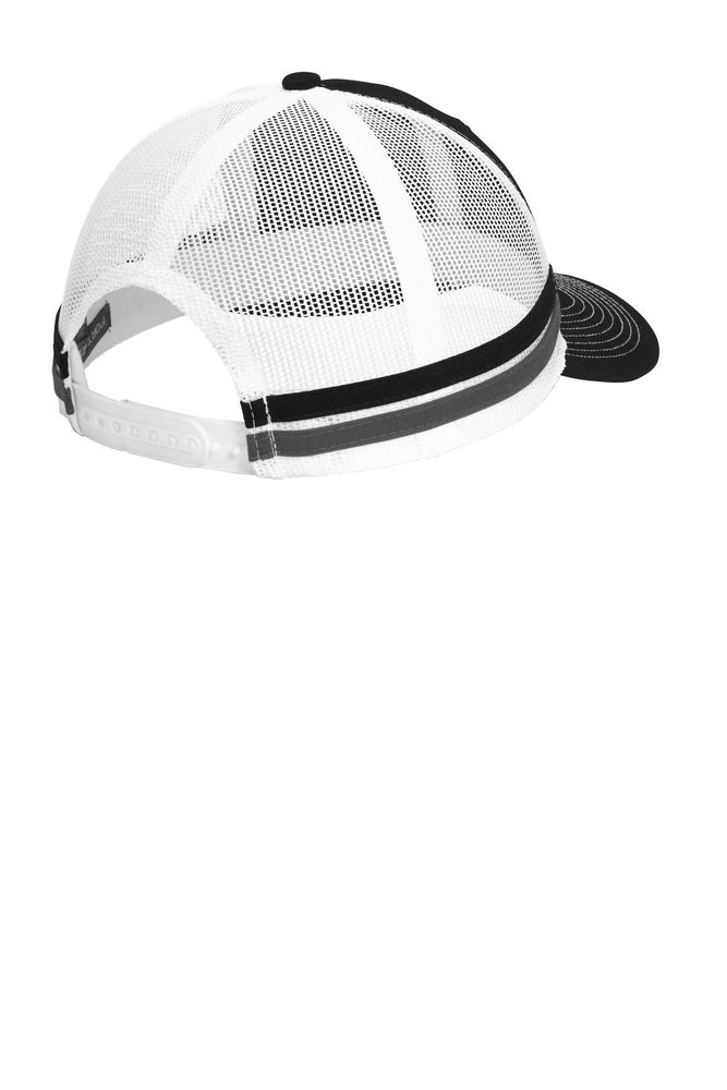 Port Authority Two-Stripe Snapback Trucker Cap. C113 primary image