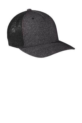 Port Authority Flexfit Melange Mesh Back Trucker Cap C302 image thumbnail