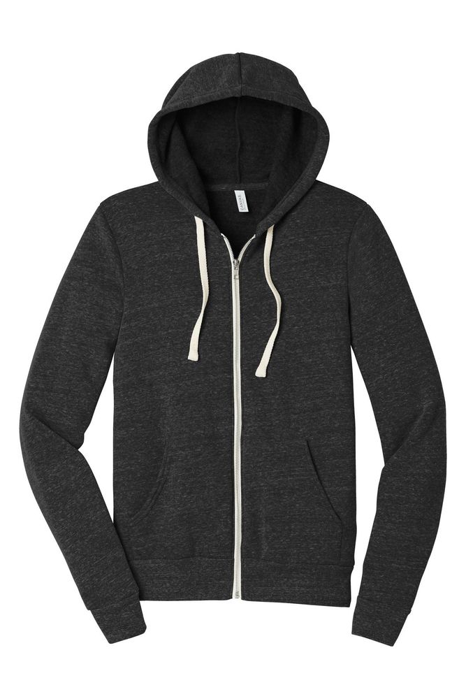 BELLA+CANVAS Unisex Triblend Sponge Fleece Full-Zip Hoodie. BC3909 primary image