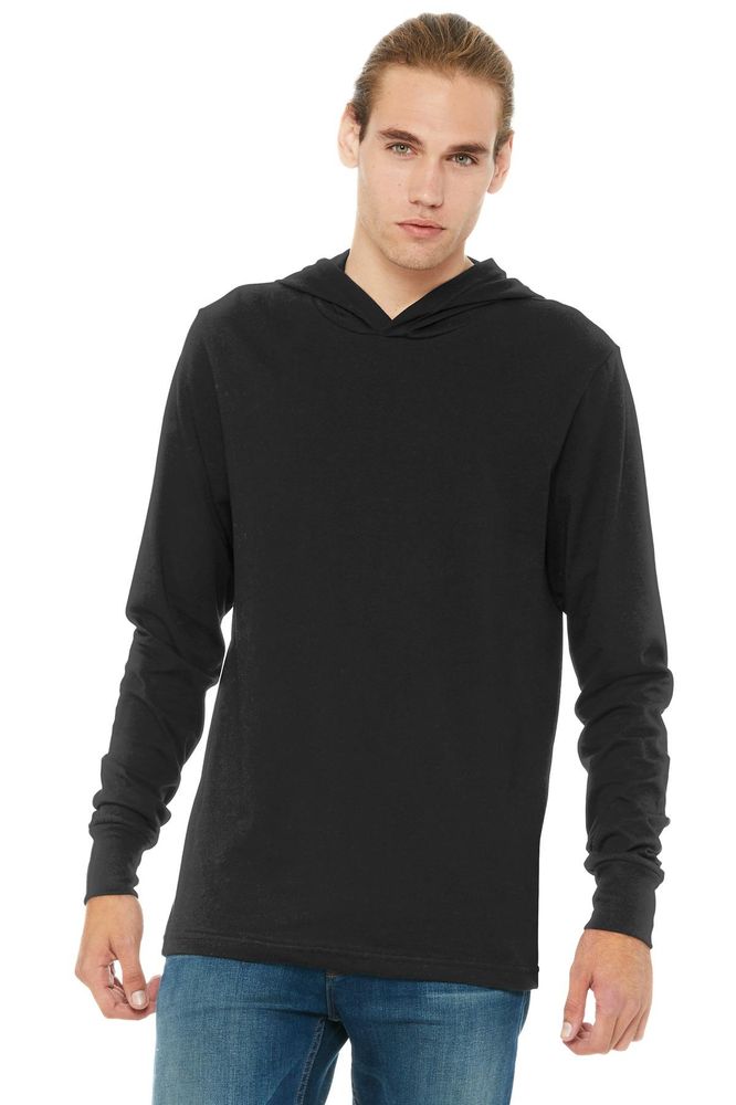 BELLA+CANVAS Unisex Jersey Long Sleeve Hoodie. BC3512 primary image