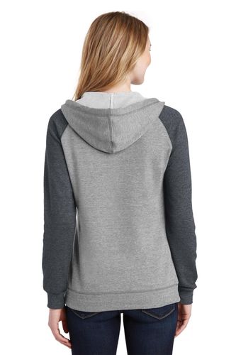 District Women's Lightweight Fleece Raglan Hoodie. DT296 image thumbnail