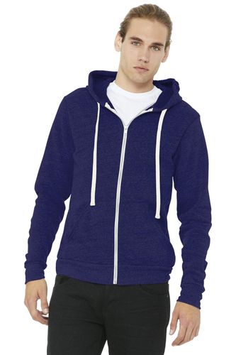 BELLA+CANVAS Unisex Triblend Sponge Fleece Full-Zip Hoodie. BC3909 image thumbnail