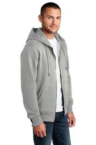 District Perfect Weight Fleece Full-Zip Hoodie DT1103 image thumbnail