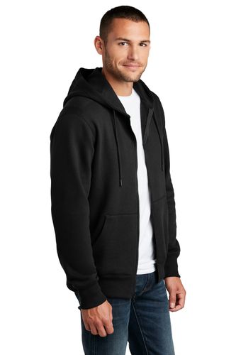 District Perfect Weight Fleece Full-Zip Hoodie DT1103 image thumbnail