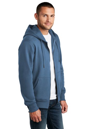 District Perfect Weight Fleece Full-Zip Hoodie DT1103 image thumbnail