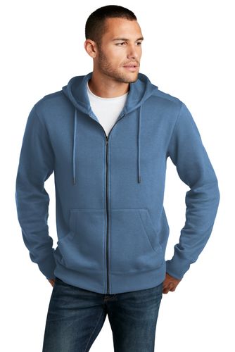 District Perfect Weight Fleece Full-Zip Hoodie DT1103 image thumbnail