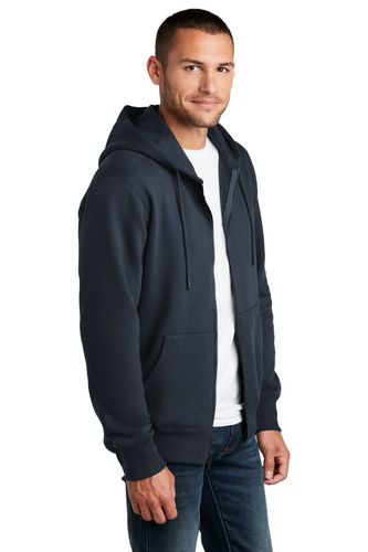 District Perfect Weight Fleece Full-Zip Hoodie DT1103 image thumbnail