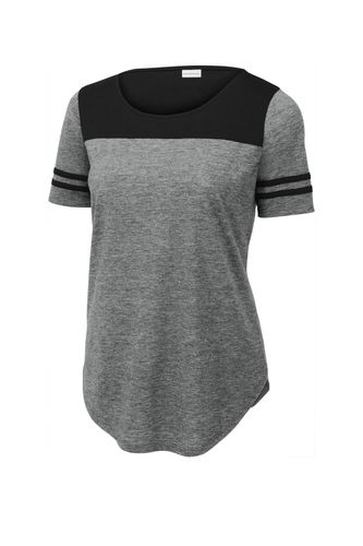 Sport-Tek Ladies PosiCharge Tri-Blend Wicking Fan Tee. LST403 image thumbnail