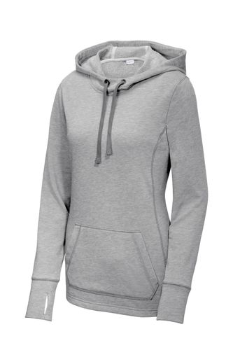 Sport-Tek Ladies PosiCharge Tri-Blend Wicking Fleece Hooded Pullover. LST296 image thumbnail