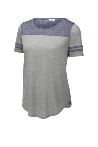 Sport-Tek Ladies PosiCharge Tri-Blend Wicking Fan Tee. LST403 image thumbnail