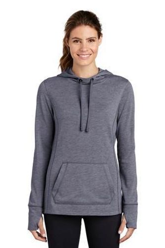 Sport-Tek Ladies PosiCharge Tri-Blend Wicking Fleece Hooded Pullover. LST296 image thumbnail
