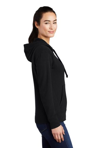 Sport-Tek Ladies PosiCharge Tri-Blend Wicking Fleece Full-Zip Hooded Jacket LST293 image thumbnail