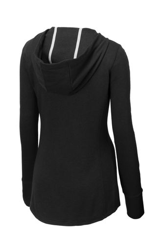 Sport-Tek Ladies PosiCharge Tri-Blend Wicking Fleece Hooded Pullover. LST296 image thumbnail