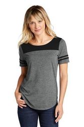 Image of Sport-Tek Ladies PosiCharge Tri-Blend Wicking Fan Tee. LST403