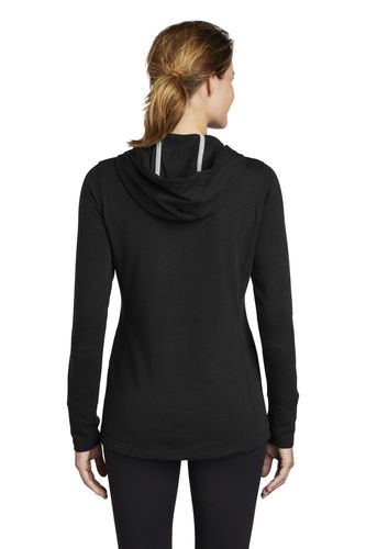 Sport-Tek Ladies PosiCharge Tri-Blend Wicking Fleece Hooded Pullover. LST296 image thumbnail