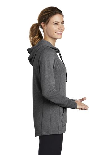 Sport-Tek Ladies PosiCharge Tri-Blend Wicking Fleece Hooded Pullover. LST296 image thumbnail