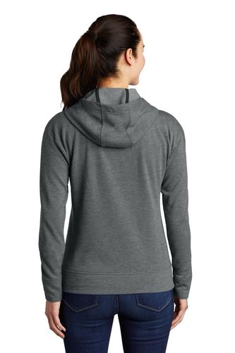 Sport-Tek Ladies PosiCharge Tri-Blend Wicking Fleece Full-Zip Hooded Jacket LST293 image thumbnail
