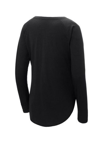 Sport-Tek Ladies PosiCharge Long Sleeve Tri-Blend Wicking Scoop Neck Raglan Tee LST400LS image thumbnail