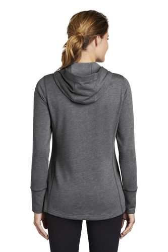Sport-Tek Ladies PosiCharge Tri-Blend Wicking Fleece Hooded Pullover. LST296 image thumbnail