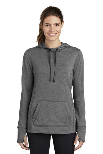 Sport-Tek Ladies PosiCharge Tri-Blend Wicking Fleece Hooded Pullover. LST296 image thumbnail
