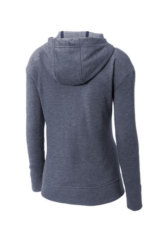 Sport-Tek Ladies PosiCharge Tri-Blend Wicking Fleece Full-Zip Hooded Jacket LST293 image thumbnail